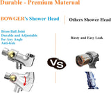 Shower Head with Handheld High Pressure-Full Body Coverage Powerful Rain Showerhead Extra 60" Long Hose and Adjustable
