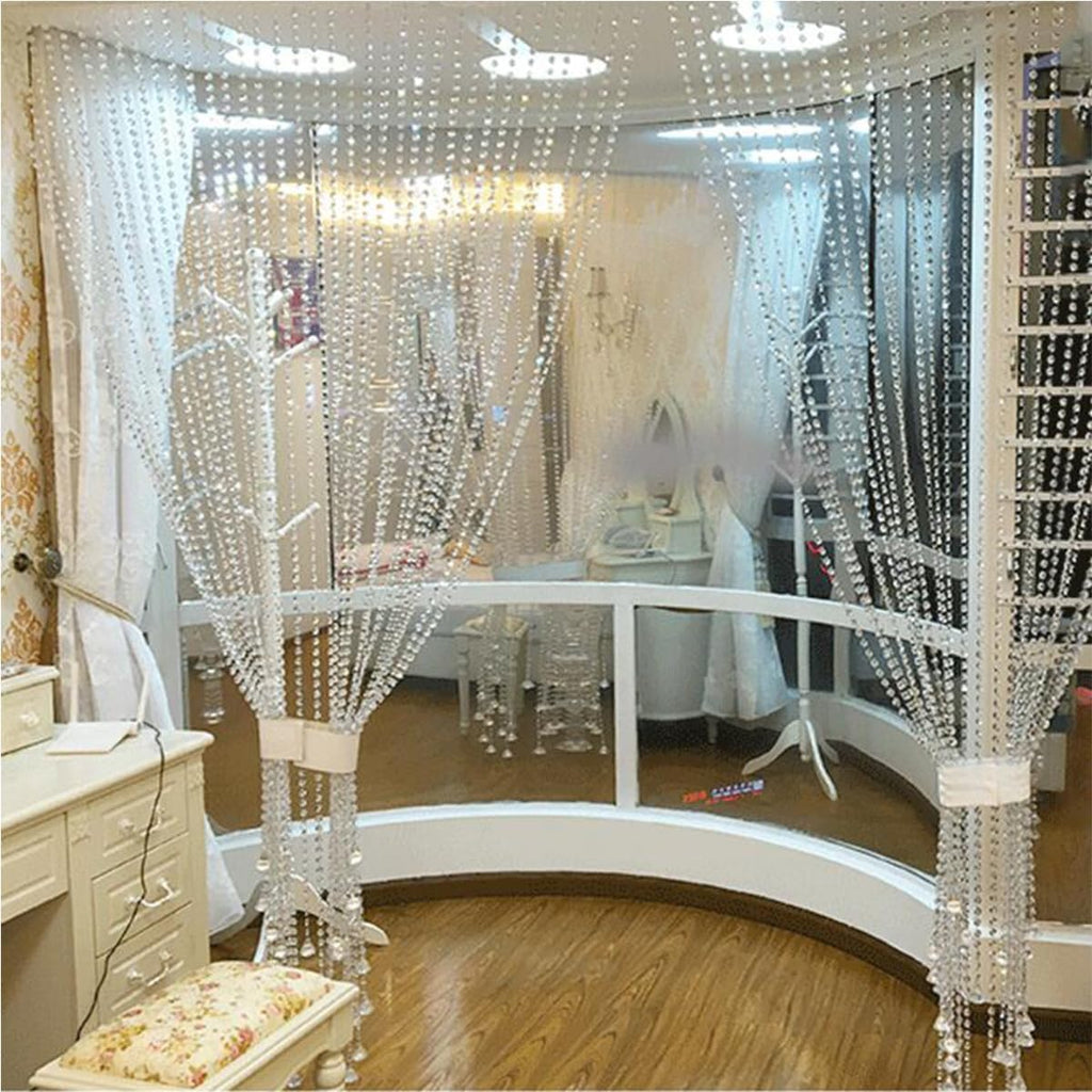 200Pcs/Set K9 Glass Crystal Garland Strands Hanging Chandelier Gem Bead Chain Refraction 14mm Clear Octagonal Beads