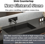 Bathroom Vanity with Sink - Single Sink Floating Vanity with Anti-Fog Mirror Cabinet