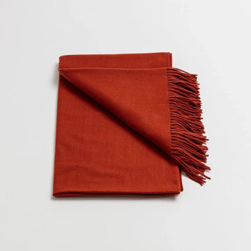 Pure Cashmere-Merino Wool Blanket - Warm & Soft Throw Blanket - 74"x55" Comfortable and Cozy Throw Blankets for