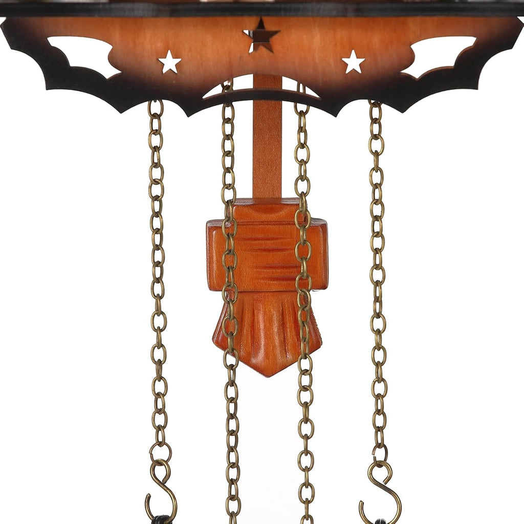 Kintrot Cuckoo Clock Traditional Black Forest Clock Antique Wooden Pendulum Quartz Wall Clock