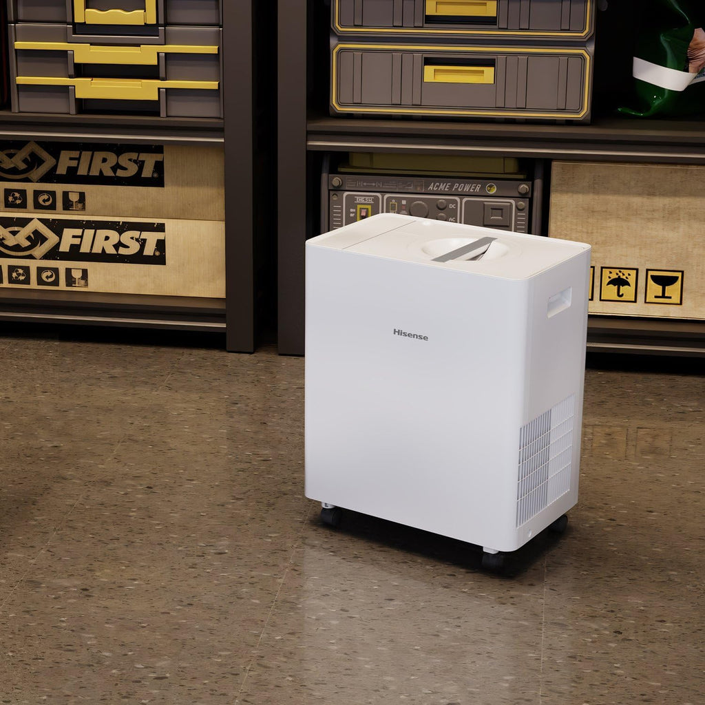 50 Pint Lift-Up Portable Dehumidifier with Built-In Pump in White