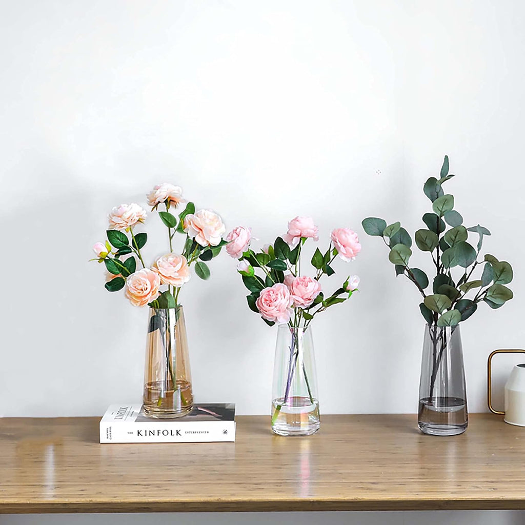 Modern Glass Vase Crystal Clear Glass Vase