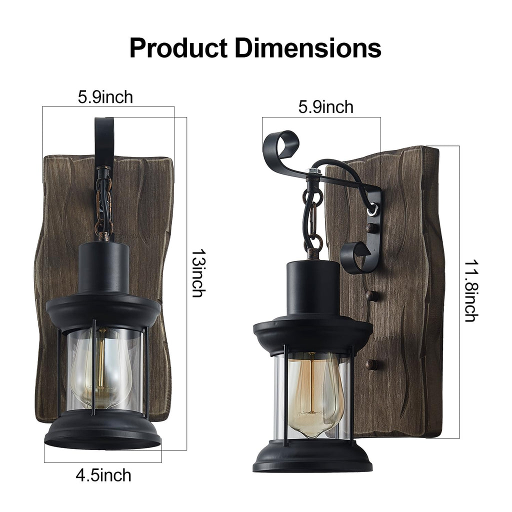 Farmhouse wall sconces Rustic wall sconces Indoor wall lights1pack