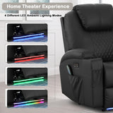 Power Recliner Chair with Heat and Massage for Adults