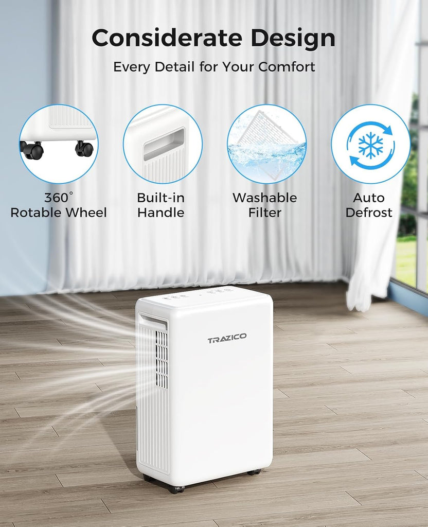 2000 Sq.ft Dehumidifier for Basement, 30 Pint Dehumidifiers for Home Large Room Bedroom Bathroom with Drain Hose