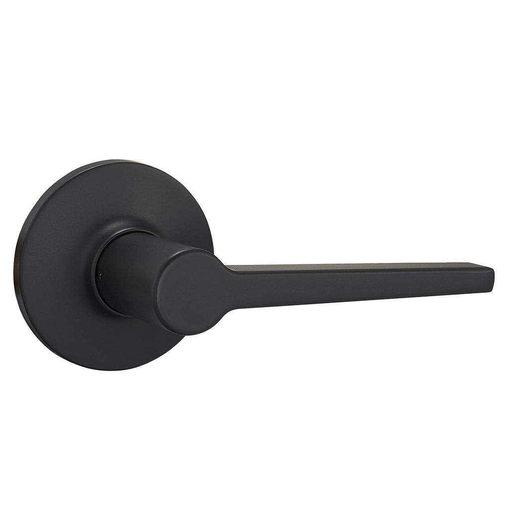 Manchester Reversible Handed Door Lever, Passage, Keyless, Matte Black, 6-Pack