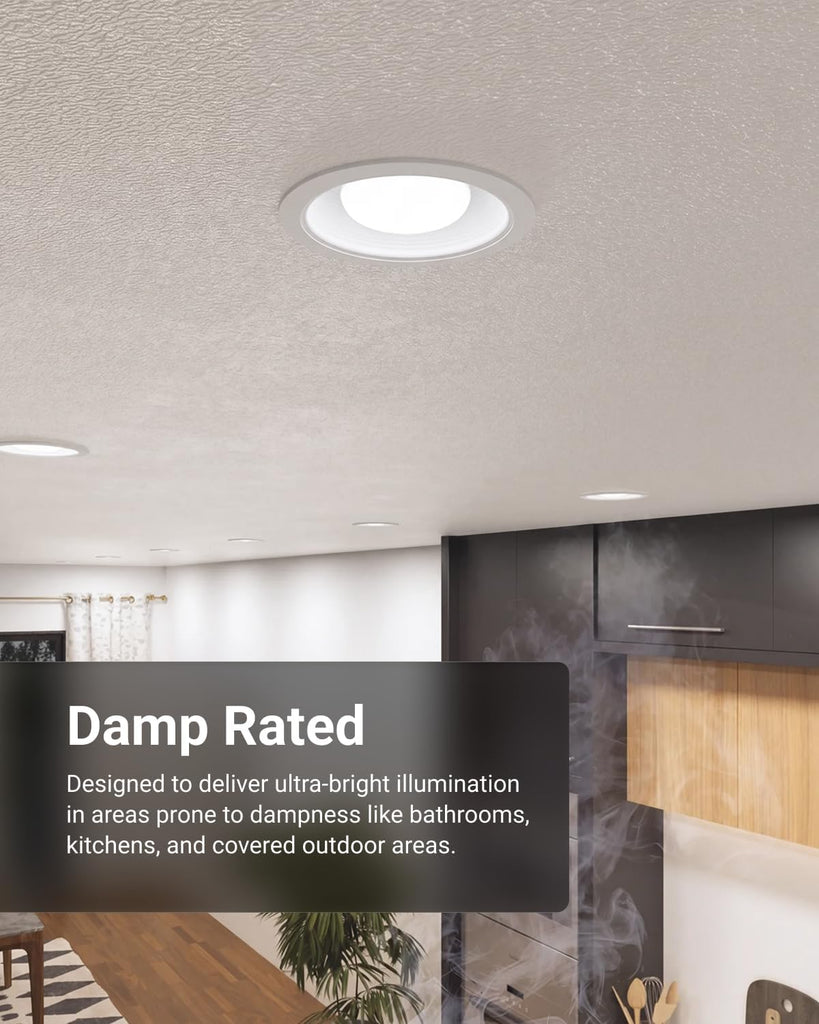 12 Pack BR30 LED Bulb, Recessed Can Light Bulbs, Indoor Flood Lighting, 1600 LM, 16W (100W Equivalent) 5000K Daylight