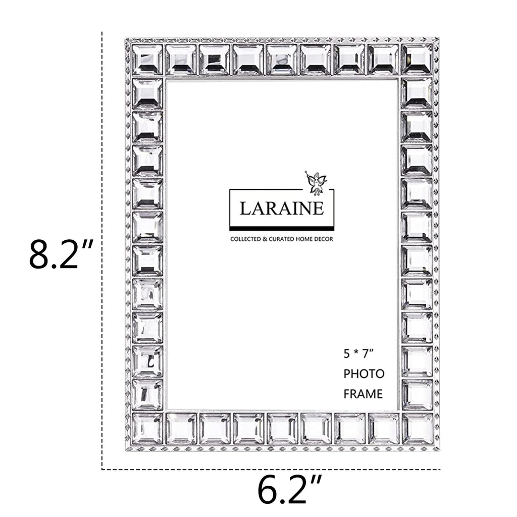 Picture Photo Frame 5x7 Crystal Metal High Definition (Clear, 5x7)