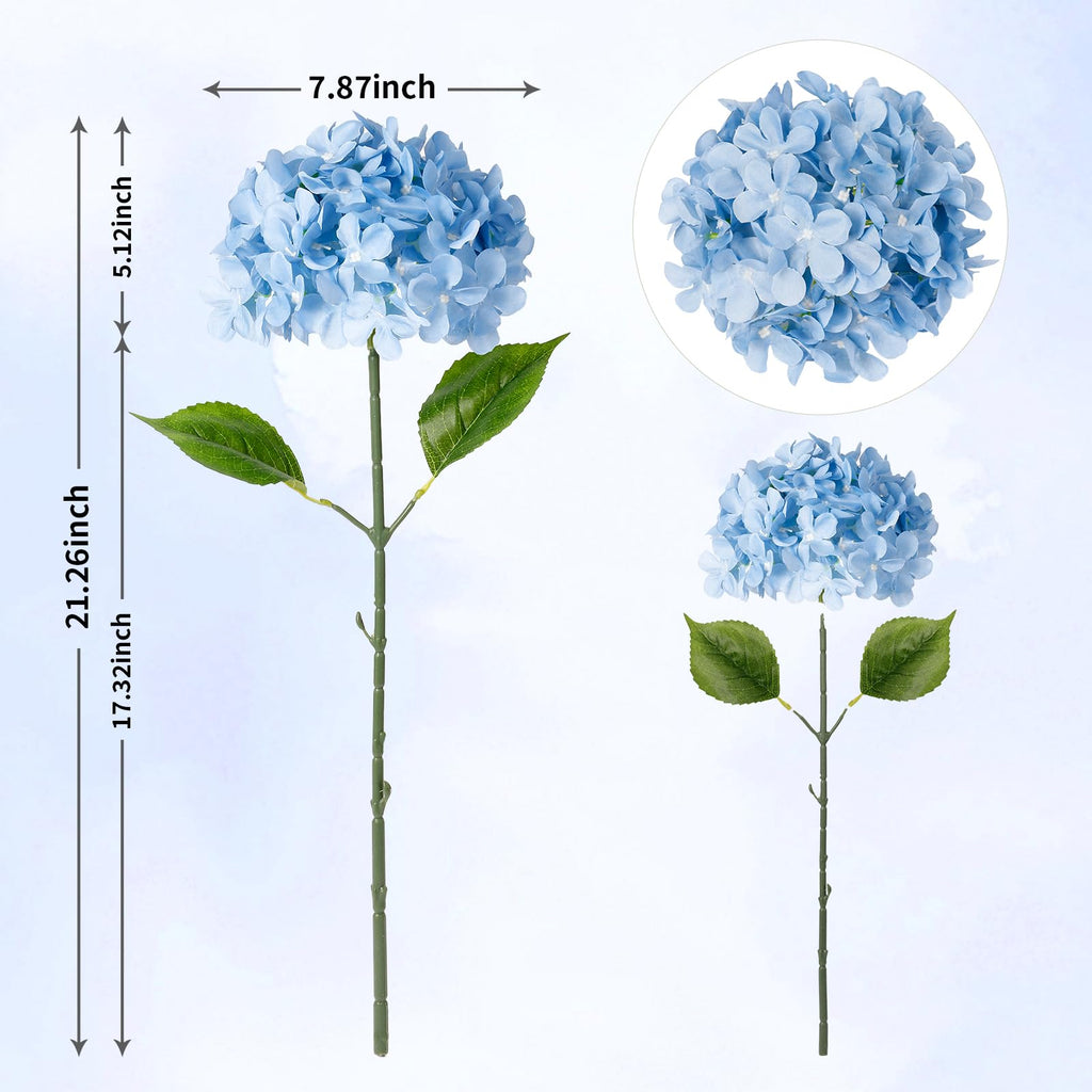Blue Artificial 10pcs 22" Faux
