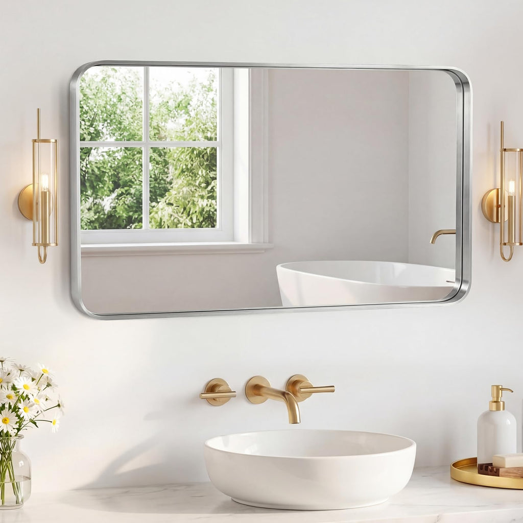 Bathroom Mirror 48x30 Inch, Vanity Mirror for Wall