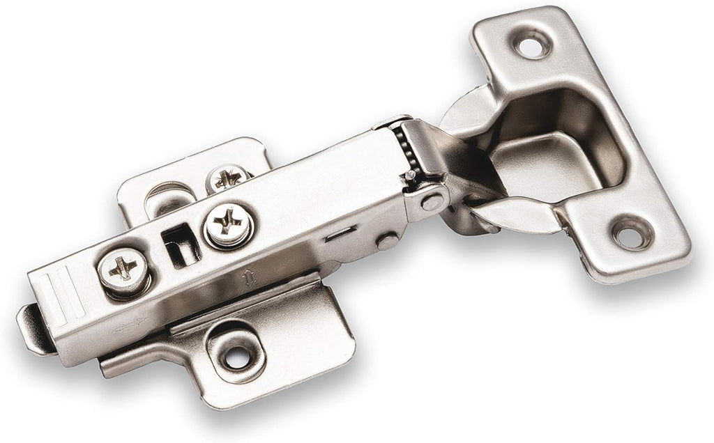 4-Pack Full Overlay Frameless Soft-Close European Hinges, 110° 3D Adjustable, Clip-On Concealed Kitchen Cabinet Door