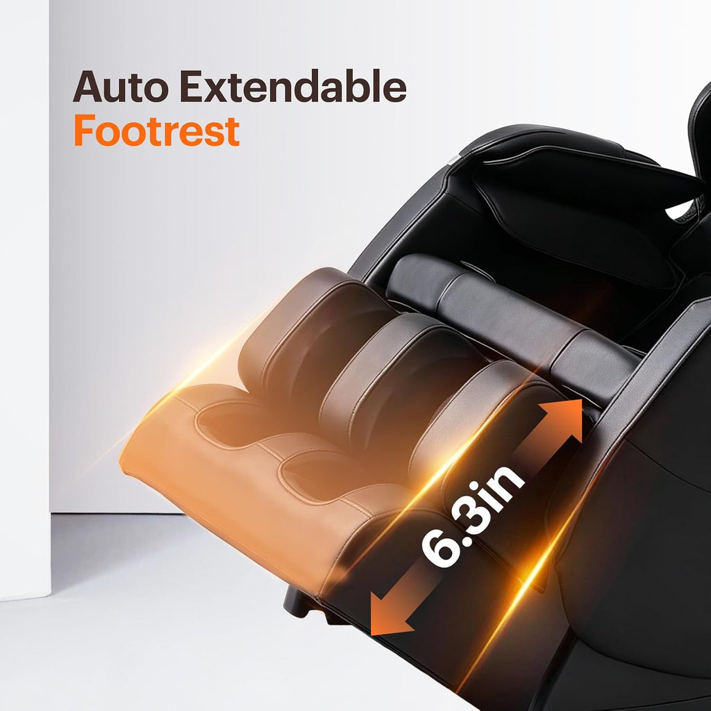 Massage Chair Full Body, Zero Gravity Shiatsu Massage Chairs with 8-Point Fixed Nodes, Waist Heating, Foot Massage