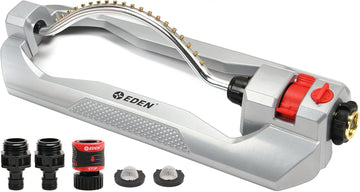 96215 Metal 2-Way Oscillating Sprinkler for Lawn w/Quick Connect Starter Set