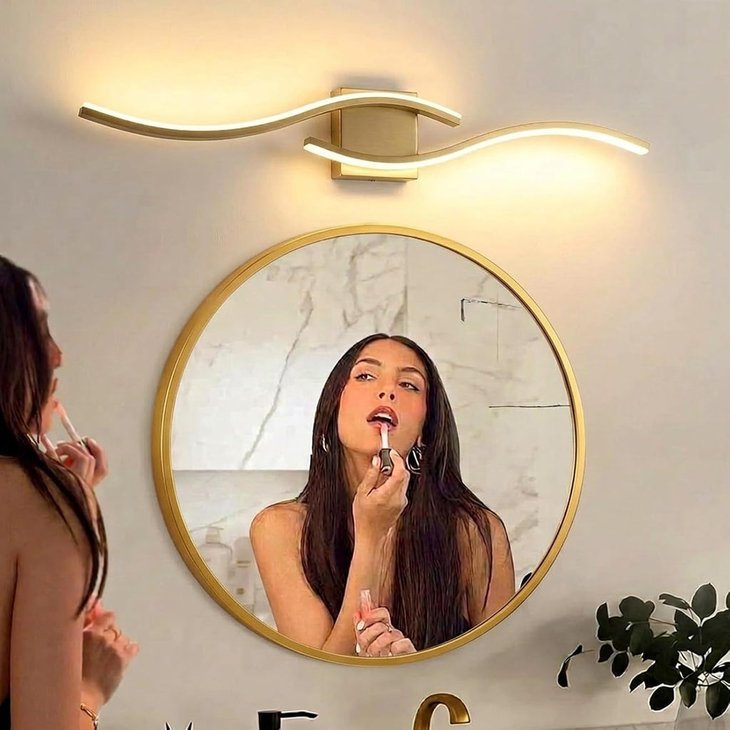 Vanity Light , 31.6 Inch Gold LED Dimmable | Bathroom Lights Fixture Over Mirror, 5CCT Adjustable Color Temperatures