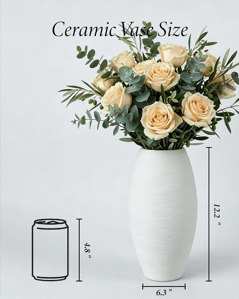 Large White Vase