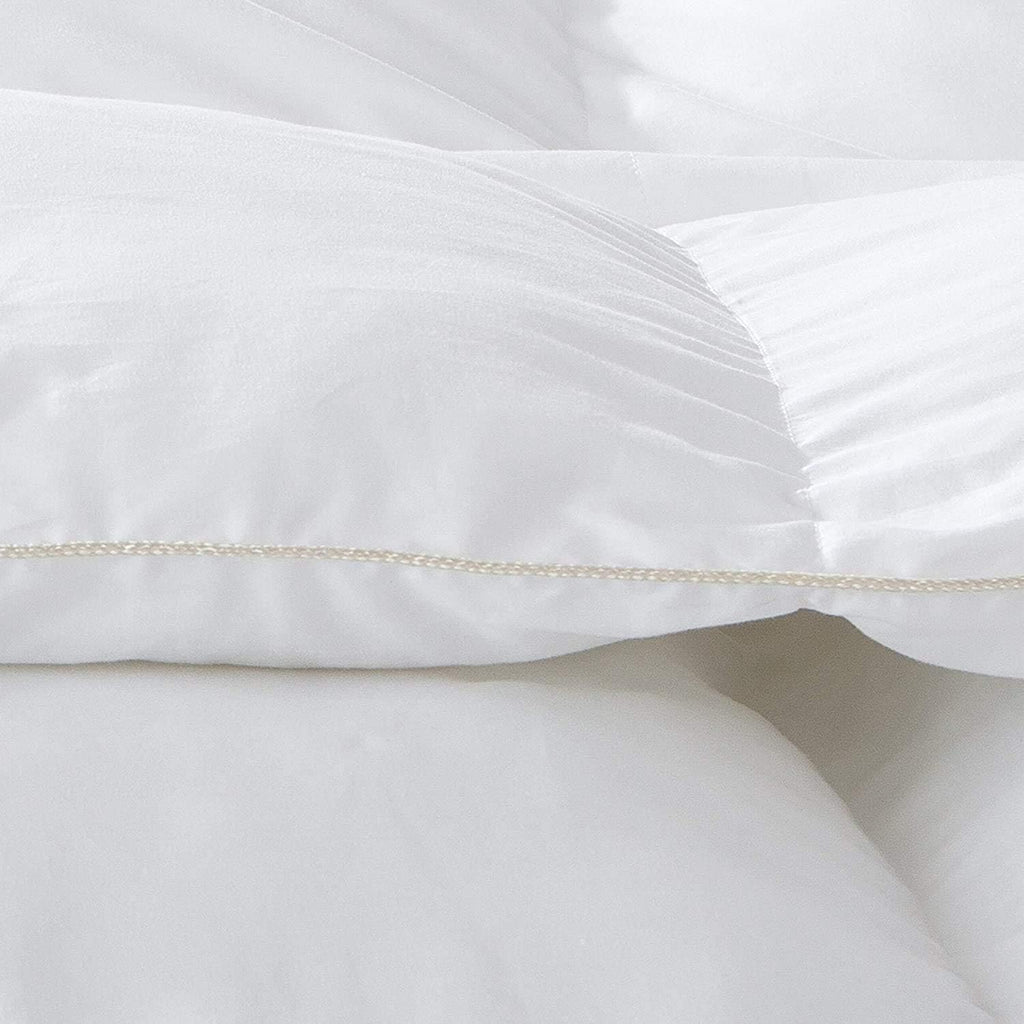 Luxurious Queen Goose Down Fiber Waterfowl Feather Fiber Comforter (90"x90"), Fluffy, Ultra Soft, Breathable