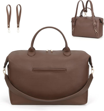 Diaper Bag Tote Convertible Vegan Leather Diaper Tote Backpack Diaper Mommy Bags Hospital Bag Work Totes