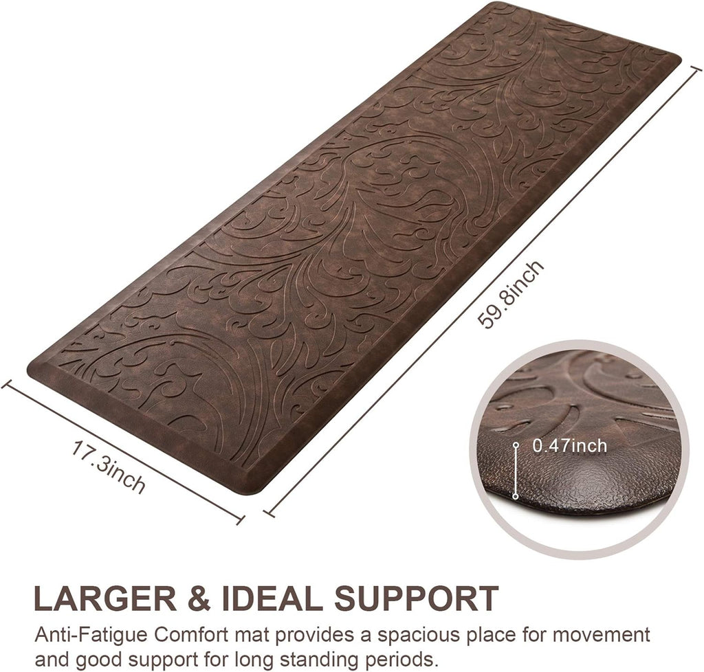 Kitchen Mat Cushioned Anti-Fatigue Comfort Standing Mat Rug | Waterproof Non-Slip Ergonomic Comfort Rug for