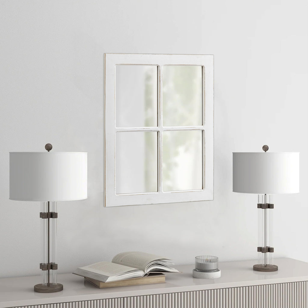 Rustic Window Mirrors for Wall Decor 18 X 23 Inch