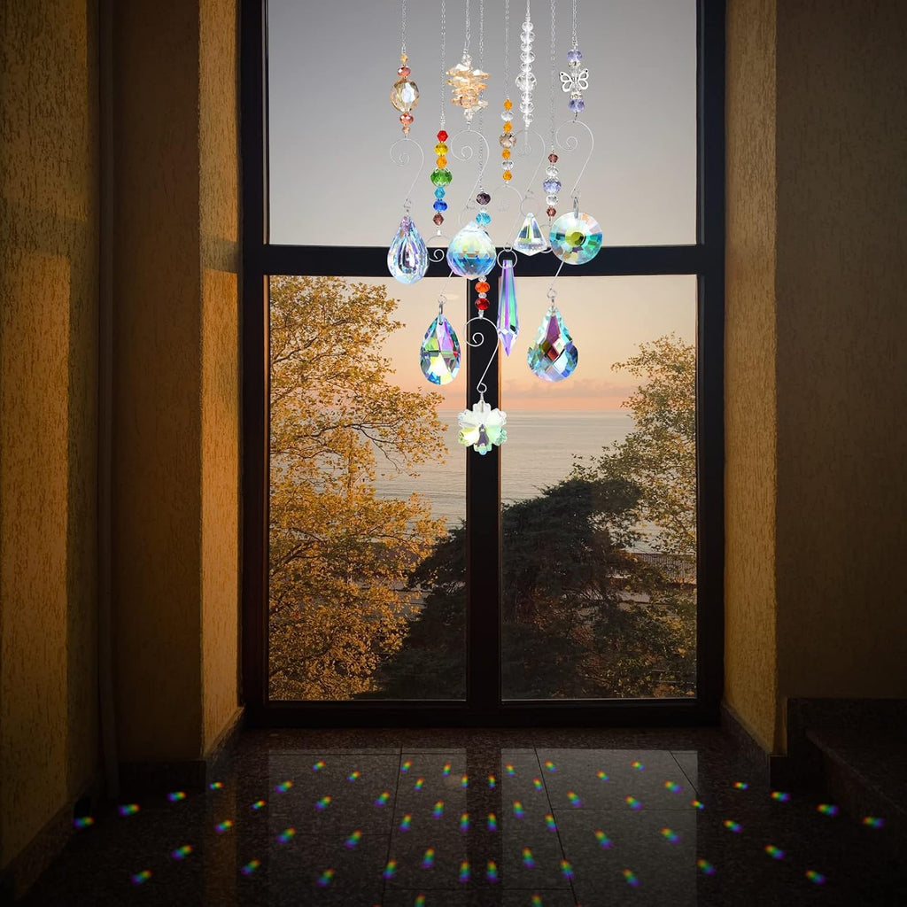 Crystal Suncatchers Hanging Crystals Ornament Sun Catcher with Chain