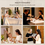 Silverware Set, Luxury 60-Piece Flatware Set for 12, 18/10 Stainless Steel Cutlery Set with Diamond Cut Pattern