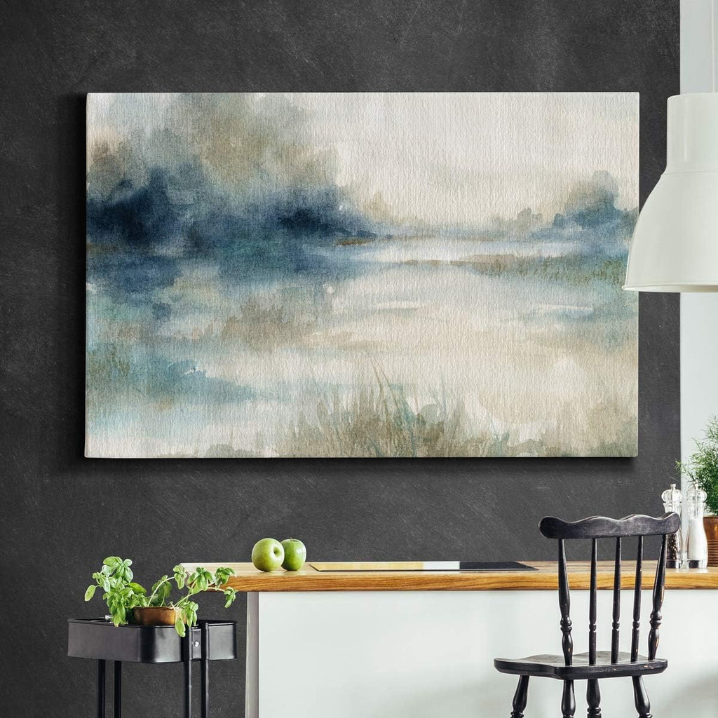 Landscape Wall Art Premium Gallery Wrapped Canvas Abstract Ocean Forest Modern Artwork Decoration Kitchen Bathroom