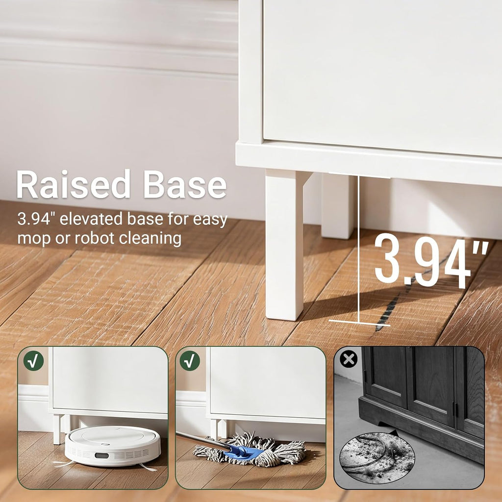 Slim Shoe Cabinet Entryway, Hidden Shoe Storage with Two Flip Drawers to Save Space, Freestanding Shoe Rack for Front