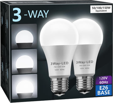 Light Bulbs, 3 Way LED Light Bulbs 50 100 150W Equivalent