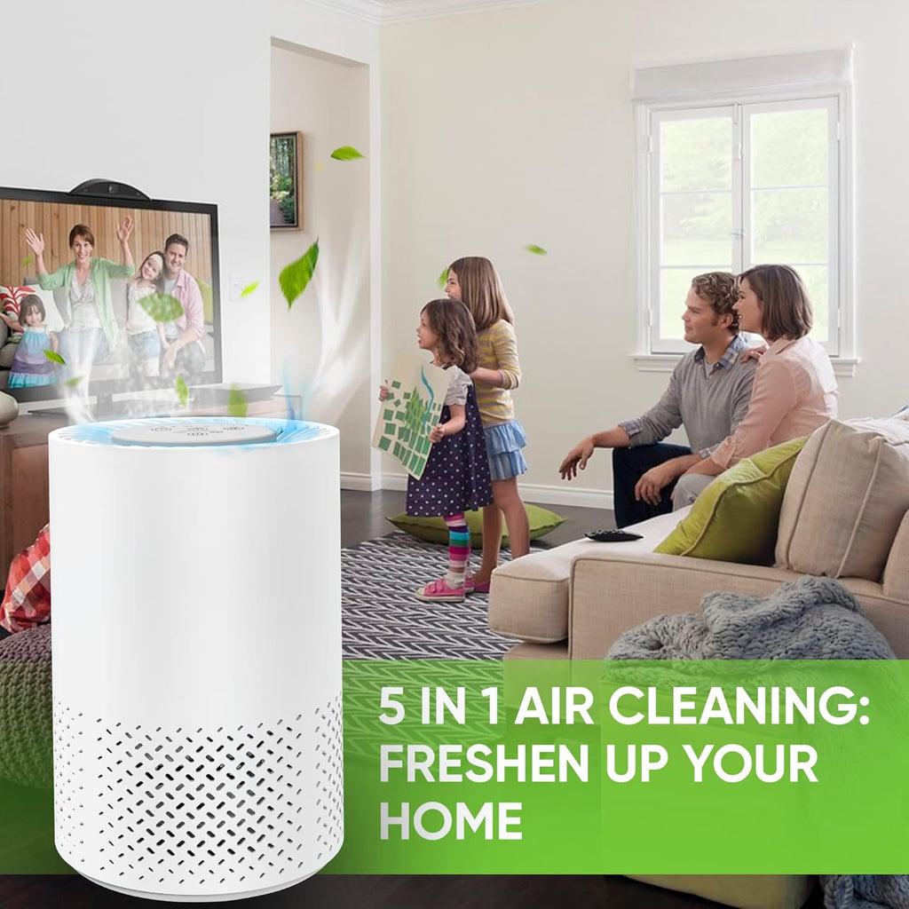 Air Purifier for Home, Baby, Dorm Room - Portable Desktop Air Cleaner for Home - Small HEPA Air Puri