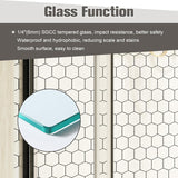 44-48 in. x 72 in. Sliding Shower Door, Adjustable Semi-Frameless Bypass Shower Door