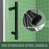 38 - 42 Inch W x 71 Inch H Semi-Frameless Pivot Shower Door