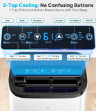 14,000 BTU Portable Air Conditioner Cools Up to 700 Sq.Ft, Auto