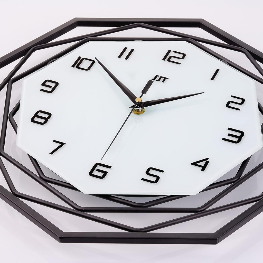 Large Wall Clock for Living Room Decor Modern Big Wall Clock for Kitchen Bedroom Home Decoration Extra Giant Black