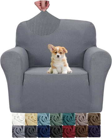 Super Stretch Chair Sofa Slipcovers 1-Piece Jacquard Chair Covers Soft Anti Slip 1 Seater Couch Furniture Protector
