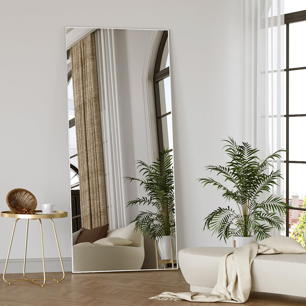 Full Length Mirror, 71"x25" Arch Mirror Floor Mirror with Stand Wall Mirror Silver Arched Full Body Mirror Standing
