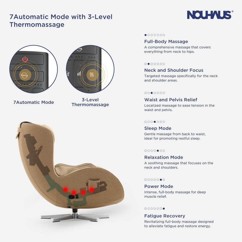 Campo Massage Chair Full Body with Ottoman, Zero Gravity | 3D Massage, Dual Sound Systems, Heated Massaging