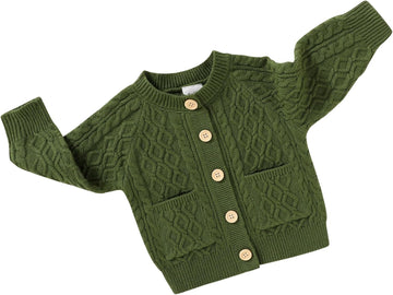 Toddler Baby Girl Boy Cardigan Button Knit Sweater Unisex