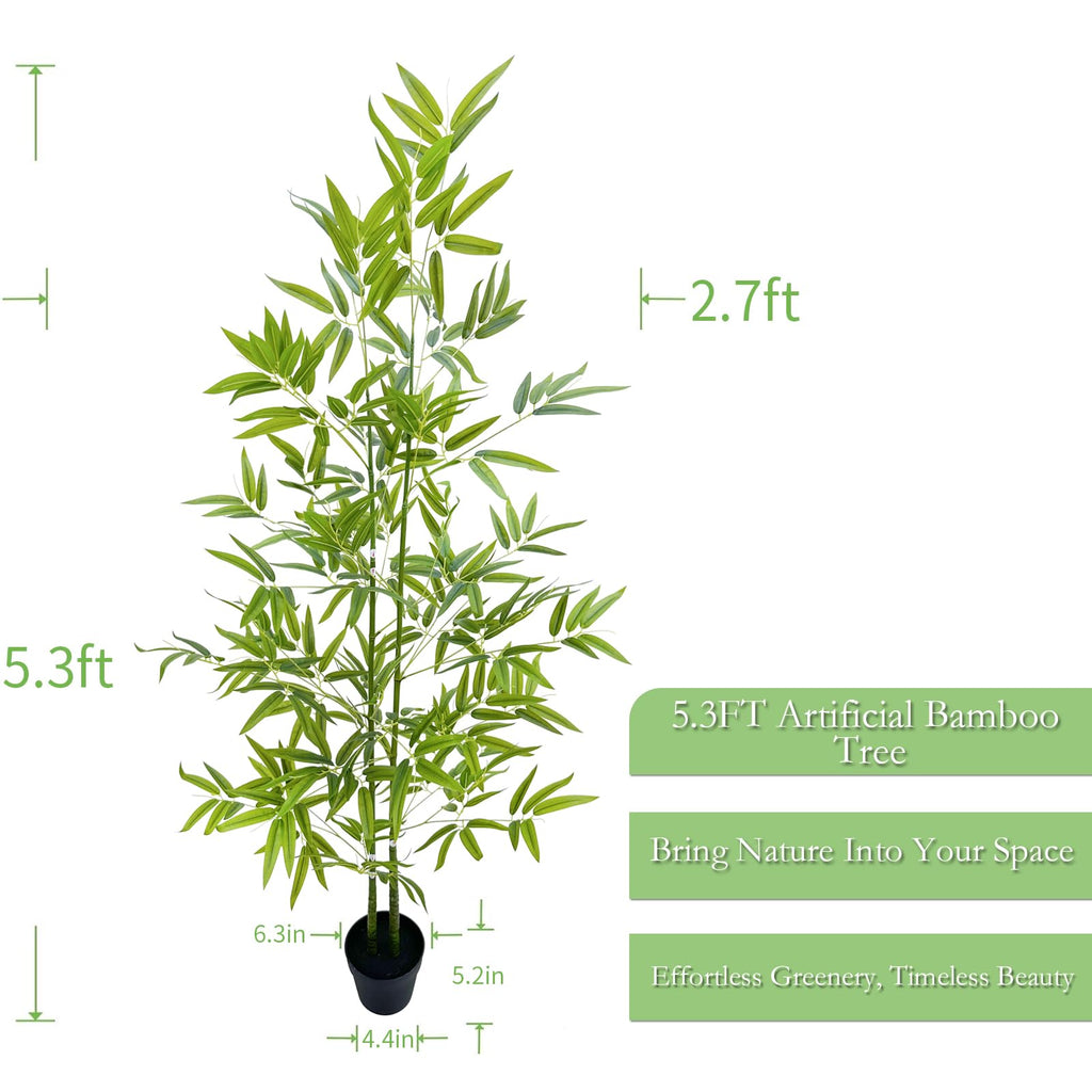 Artificial Dragon Scale Bamboo Tree 5 ft with Pot