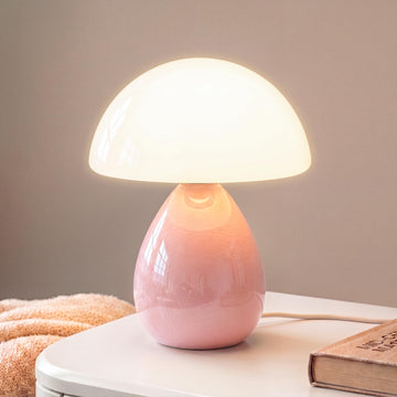 Mushroom Lamp Table Lamp -Small Desk Table Lamps, Pink