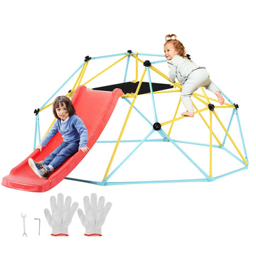 Climbing Dome 8 ft Geometric Climber Slide 600 lbs Jungle Gym Grip