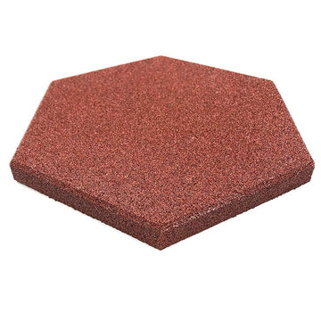 20 pcs Hexagon Rubber Pavers 10-1/2", 3/4" Thick for Garden pavers, Deck Floor Tile, Patio Floor mats, Lawn Stepping