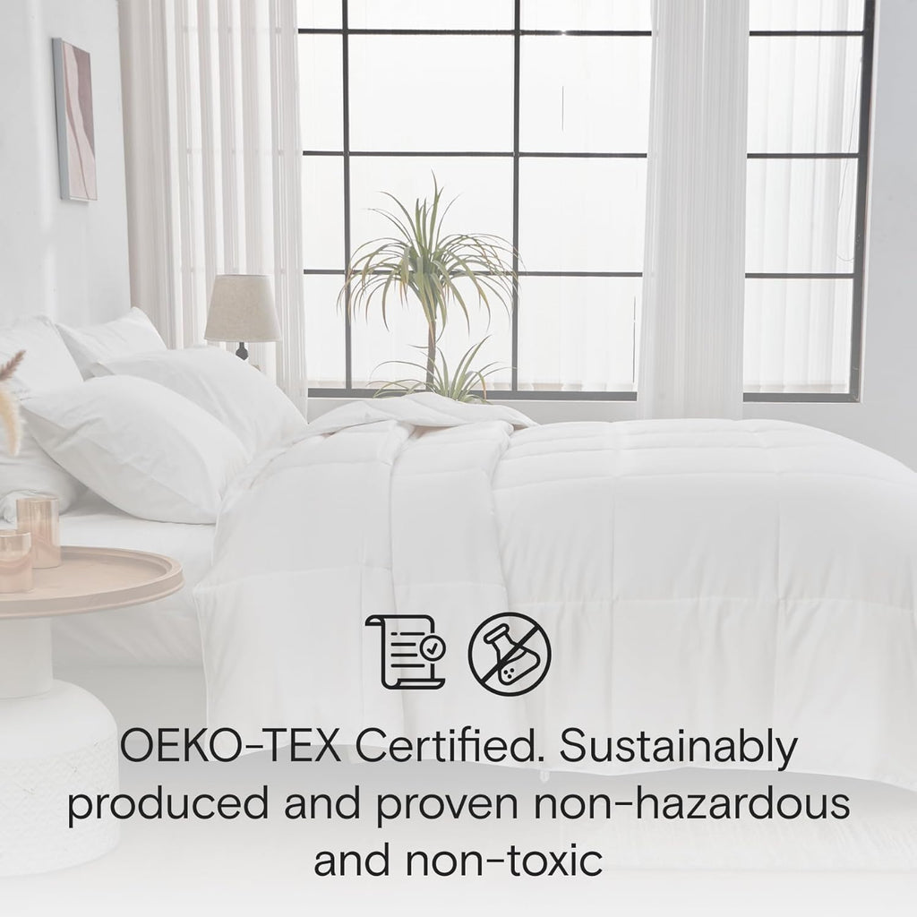 All Season Cooling Comforter, 100% Viscose Derived from Bamboo, Breathable, Lightweight, Soft