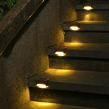 Solar Deck Lights 12 Pack, Waterproof Led Lights, Warm White