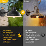 Dusk to Dawn Outdoor Wall Sconces, Exterior Farmhouse Gooseneck Barn Light