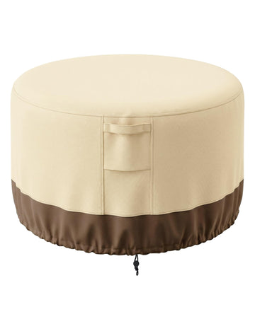 Fire Pit Cover Round, Waterproof Patio Fire Pit Table Cover