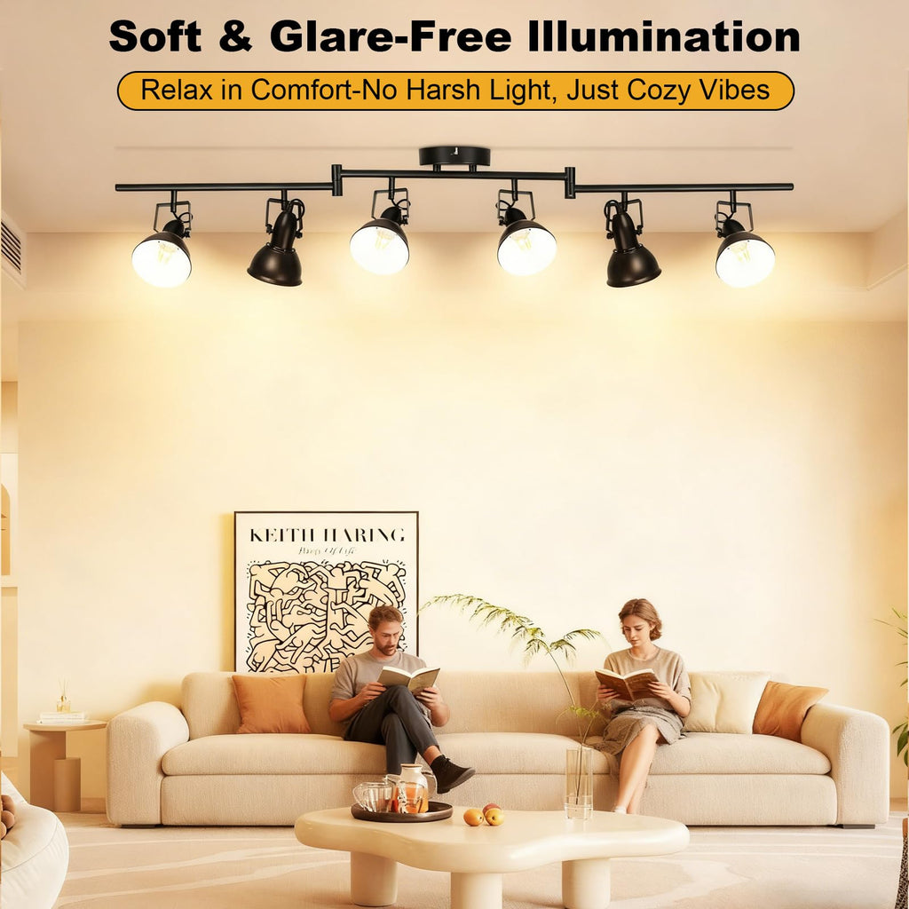 Track Lighting, Adjustable Ceiling Light Fixture Black