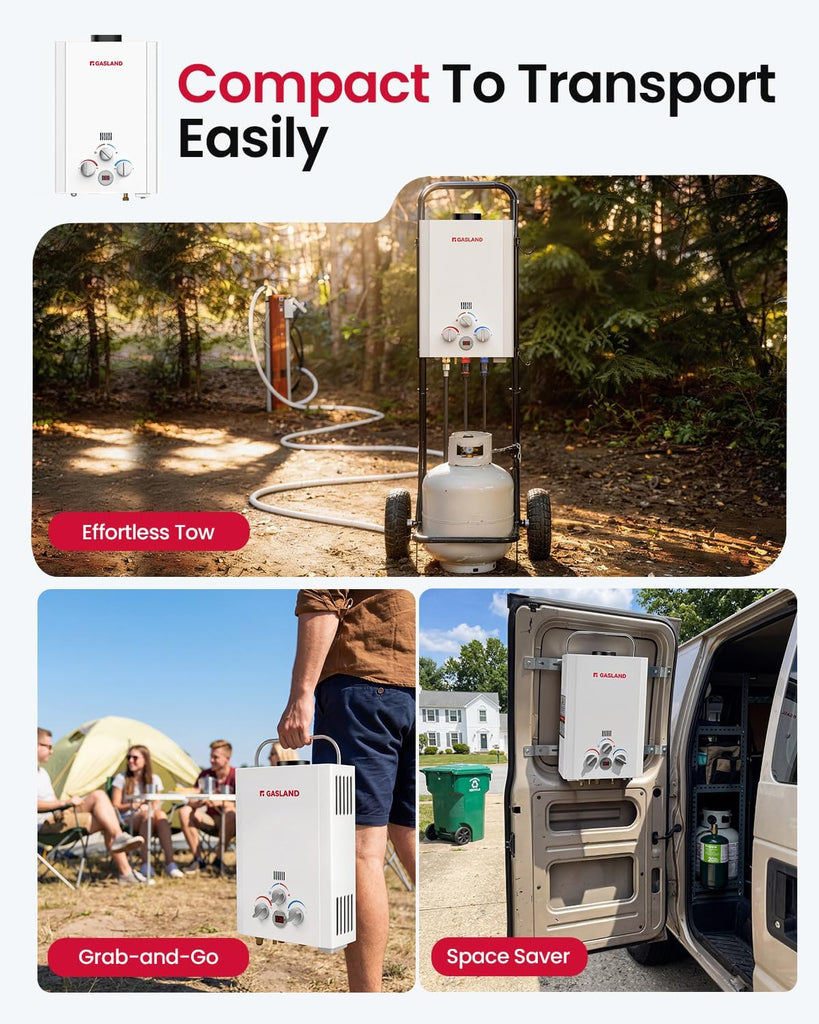 BE158 Tankless Water Heater Propane | CSA Certified | 1.58 GPM, 41