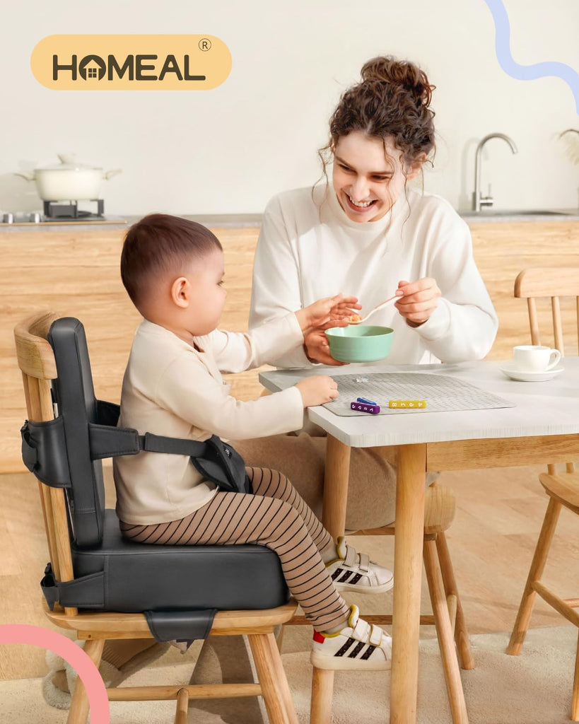 Booster Seat Chair, Breathable Toddler Booster Seat for Dining Table