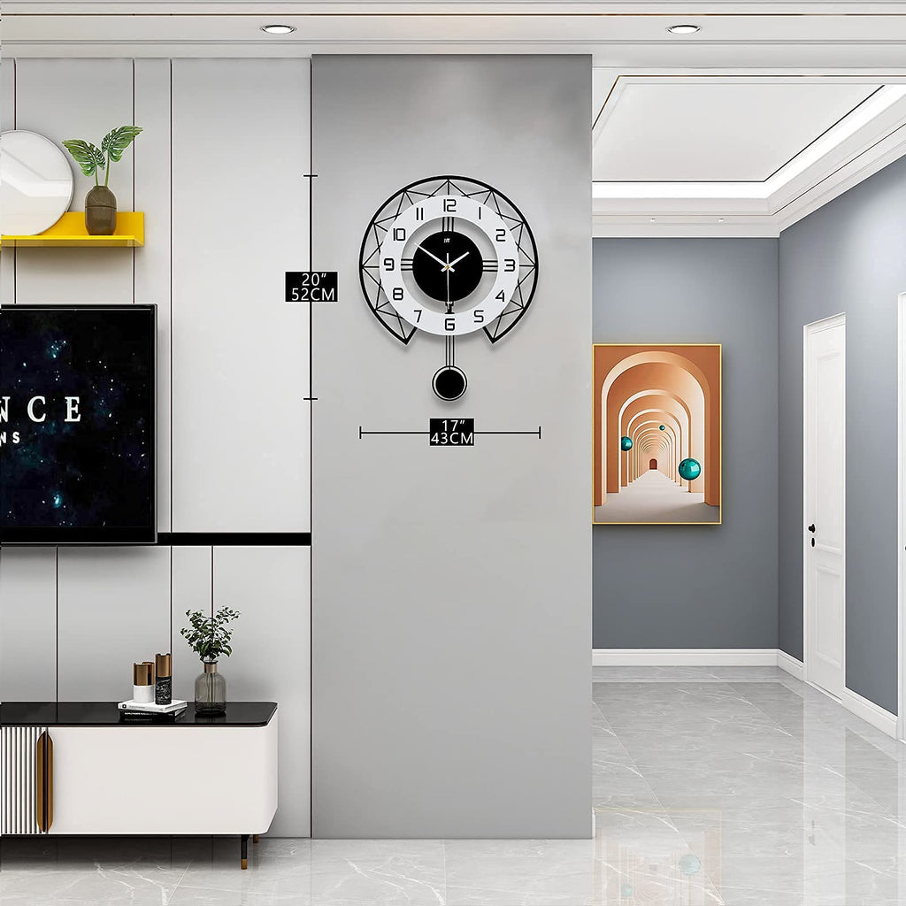 Large Wall Clock Decor Modern Silent Pendulum Wall Clock House Kitchen Bedroom Decorative Big Wall Clock Non Ticking